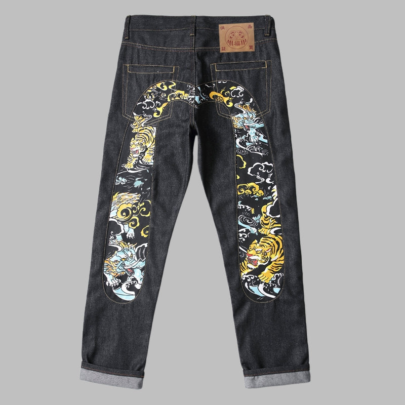 2025 New EV Couple Fashion jeans